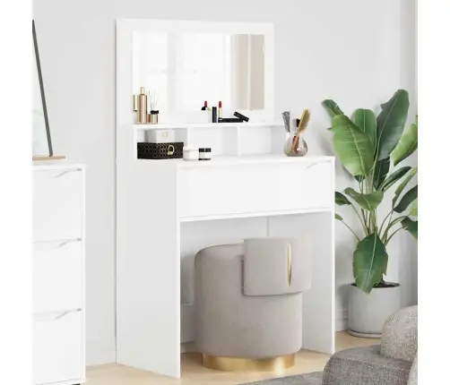 Guļamistabas Ģērbšanās Galdiņi Balts 80 X 39,6 X 135 Cm Vidaxl