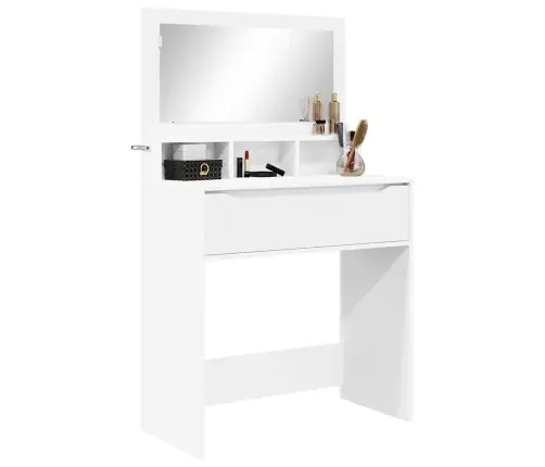 Guļamistabas Ģērbšanās Galdiņi Balts 80 X 39,6 X 135 Cm Vidaxl