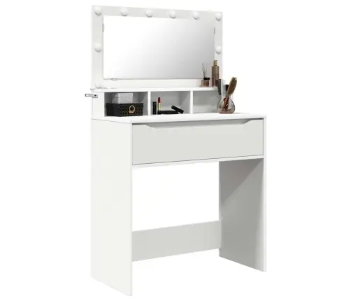 Guļamistabas Ģērbšanās Galdiņi Balts 80 X 39,6 X 135 Cm Vidaxl