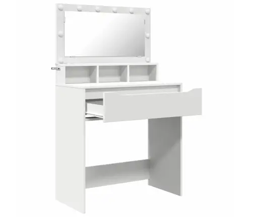 Guļamistabas Ģērbšanās Galdiņi Balts 80 X 39,6 X 135 Cm Vidaxl