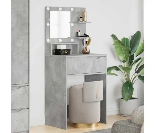 Miegamojo Persirengimo Stalai Betono Pilka 80 X 39,6 X 135 Cm