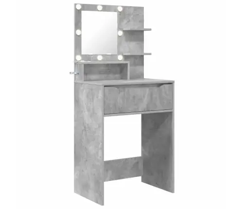 Miegamojo Persirengimo Stalai Betono Pilka 80 X 39,6 X 135 Cm