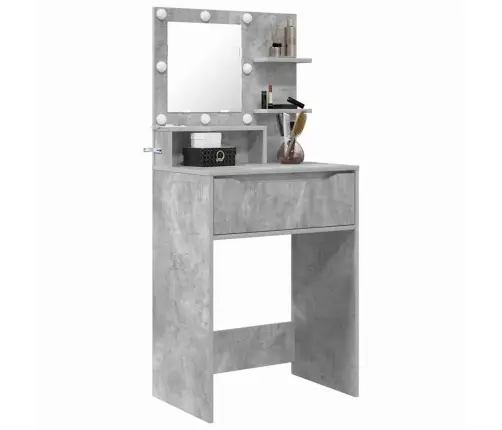 Miegamojo Persirengimo Stalai Betono Pilka 80 X 39,6 X 135 Cm