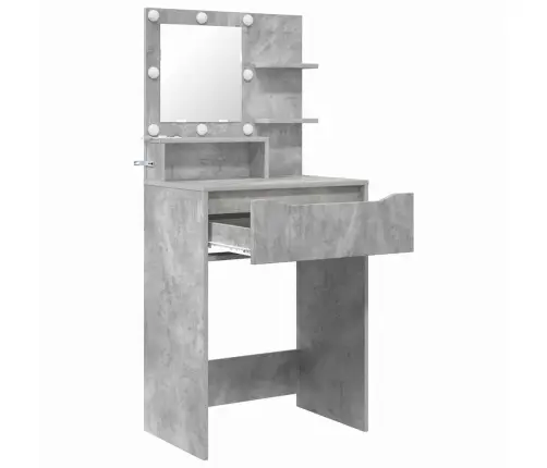 Miegamojo Persirengimo Stalai Betono Pilka 80 X 39,6 X 135 Cm