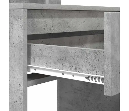 Miegamojo Persirengimo Stalai Betono Pilka 80 X 39,6 X 135 Cm