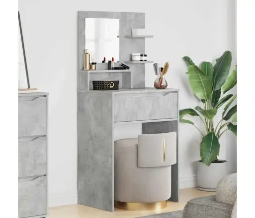 Miegamojo Persirengimo Stalai Betono Pilka 80 X 39,6 X 135 Cm