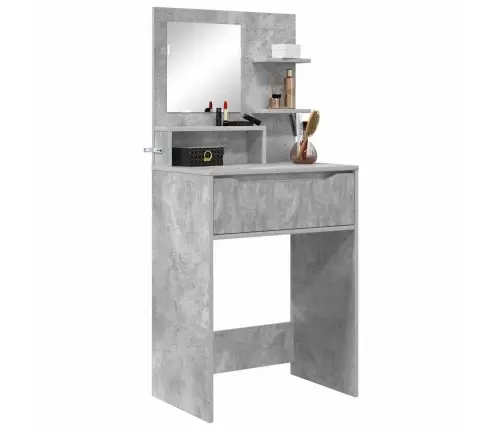 Miegamojo Persirengimo Stalai Betono Pilka 80 X 39,6 X 135 Cm