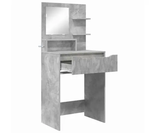 Miegamojo Persirengimo Stalai Betono Pilka 80 X 39,6 X 135 Cm