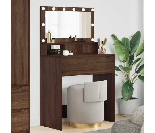 Miegamojo Persirengimo Stalai Rudas Ąžuolas 80 X 39,6 X 135 Cm