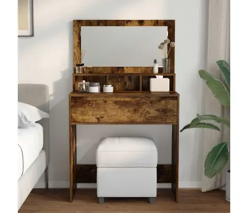 Miegamojo Persirengimo Stalai Rūkyta Ąžuolas 80 X 39,6 X 135 Cm