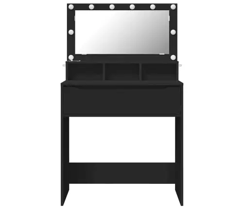Magamistoa Meikimislaudade Must 80 X 39,6 X 135 Cm Tehispuit