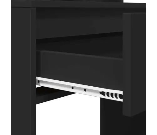 Magamistoa Meikimislaudade Must 80 X 39,6 X 135 Cm Tehispuit