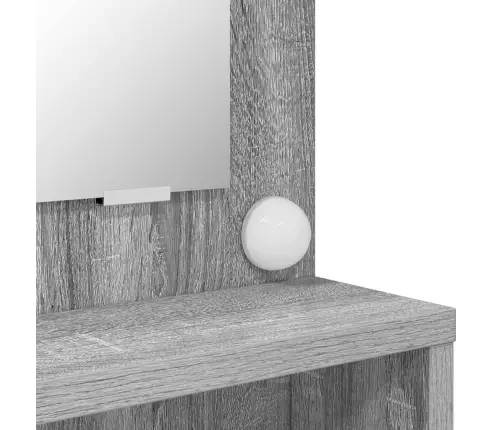 Guļamistabas Ģērbšanās Galdiņi Pelēks Sonoma 80 X 39,6 X 135 Cm Vidaxl