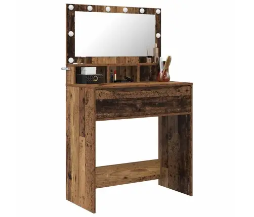 Guļamistabas Ģērbšanās Galdiņi Vecs Koks 80 X 39,6 X 135 Cm Vidaxl