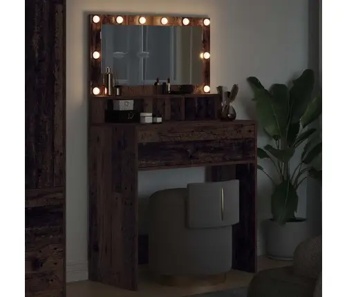 Guļamistabas Ģērbšanās Galdiņi Vecs Koks 80 X 39,6 X 135 Cm Vidaxl