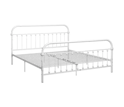 Gultas Rāmis, Balts Metāls, 180X200 Cm Vidaxl