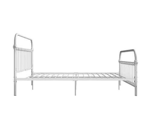 Gultas Rāmis, Balts Metāls, 180X200 Cm Vidaxl