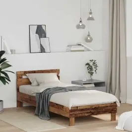 Gultas Rāmis Vecs Koks 75 X 190 Cm Inženierijas Koks Vidaxl Gultas Rāmis Vecs Koks 75 X 190 Cm Inženierijas Koks Vidaxl