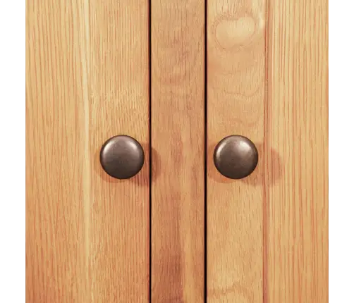 Puse Brūna 112 X 33.5 X 70 Cm Izturīga Ozola Koks Vidaxl