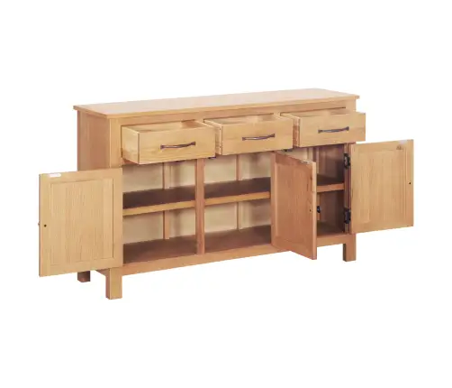 Puse Brūna 112 X 33.5 X 70 Cm Izturīga Ozola Koks Vidaxl