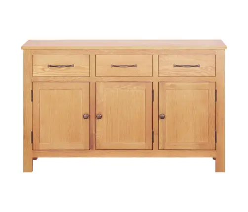 Puse Brūna 112 X 33.5 X 70 Cm Izturīga Ozola Koks Vidaxl