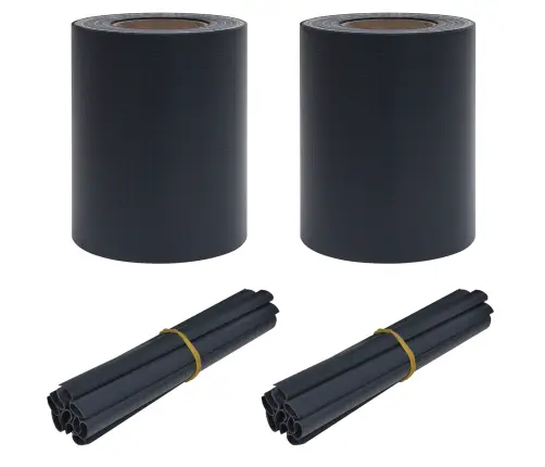 Dārza Privātuma Ekrāni 2 Gb Pvc 35X0,19 M Matēts Tumši Pelēks Vidaxl