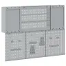 Įrankių Spinta Ir Pegboard Rinkinys Su Lentyna 6 Pcs Juoda
