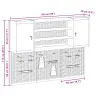 Įrankių Spinta Ir Pegboard Rinkinys Su Lentyna 6 Pcs Juoda
