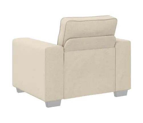 Sofa 3 Pcs Smėlio Linas
