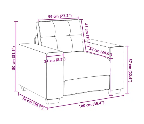 Diivan 3 Pcs Tumehall Lina-Segu Kangas