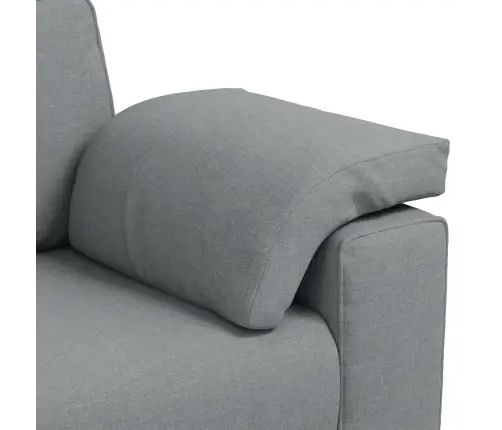 Dīvānu Komplekts 3 Pcs Pelēka 219 X 77 X 82 Cm Audums Vidaxl