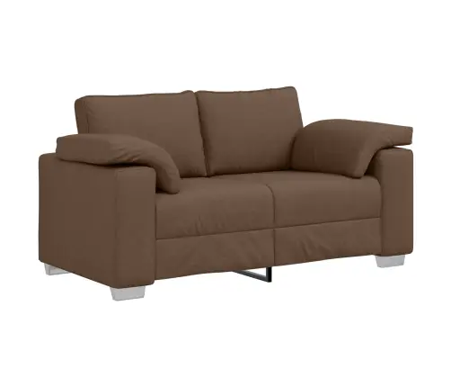 Dīvānu Komplekts 3 Pcs Brūna 219 X 77 X 82 Cm Audums Vidaxl