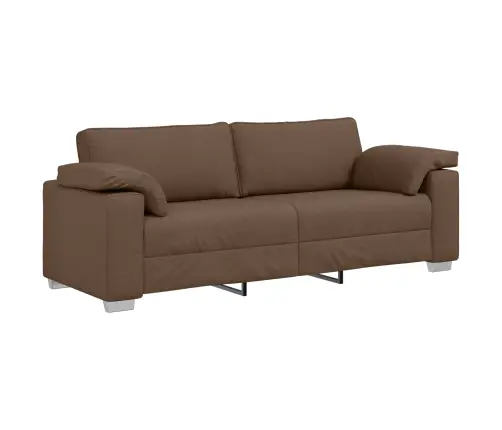 Dīvānu Komplekts 3 Pcs Brūna 219 X 77 X 82 Cm Audums Vidaxl