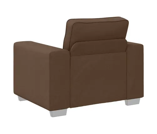 Dīvānu Komplekts 3 Pcs Brūna 219 X 77 X 82 Cm Audums Vidaxl