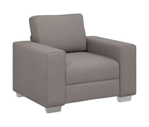 Dīvāns 3 Pcs Pelēkbrūna Lina Maisījuma Audums Vidaxl