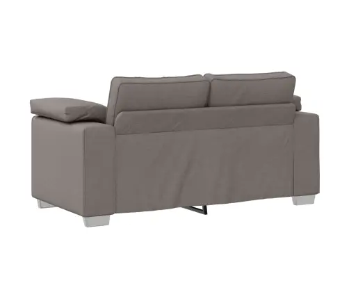 Dīvāns 3 Pcs Pelēkbrūna Lina Maisījuma Audums Vidaxl