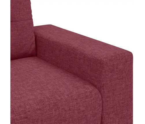 2 Daļu Dīvānu Komplekts Ar Spilveniem Vīna Sarkans Audums Vidaxl
