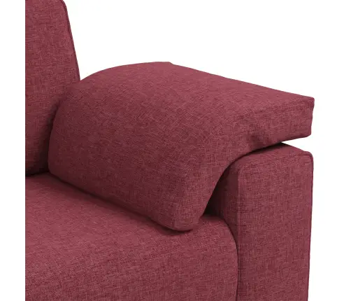 Diivanikomplekt 2 Pcs Veinipunane 219 X 77 X 82 Cm Kangas