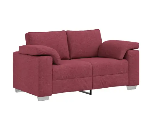 Diivanikomplekt 2 Pcs Veinipunane 219 X 77 X 82 Cm Kangas