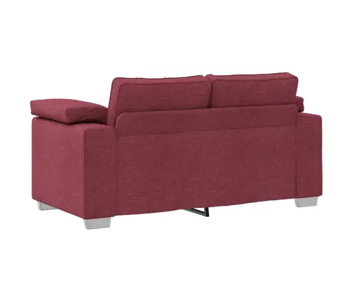 Diivanikomplekt 2 Pcs Veinipunane 219 X 77 X 82 Cm Kangas