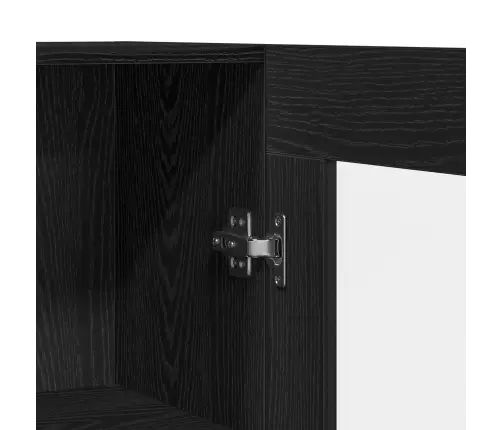 Grāmatu Skapjis Melnā Ozola Krāsā 82,5X30,5X150 Cm Inženierijas Koks Vidaxl