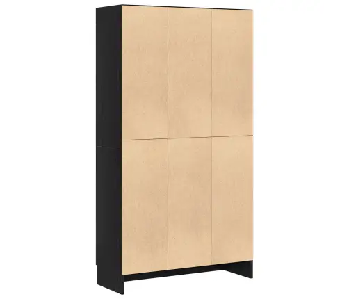 Grāmatu Skapjis Melnā Ozola Krāsā 82,5X30,5X150 Cm Inženierijas Koks Vidaxl