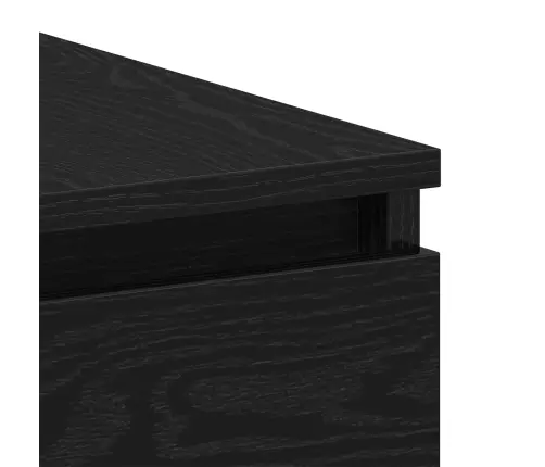 Galdi 2 Gabali Melna Ozola 140X50X76 Cm Inženierijas Koks Vidaxl