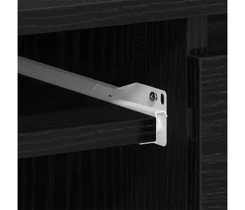 Galdi 2 Gabali Melna Ozola 140X50X76 Cm Inženierijas Koks Vidaxl