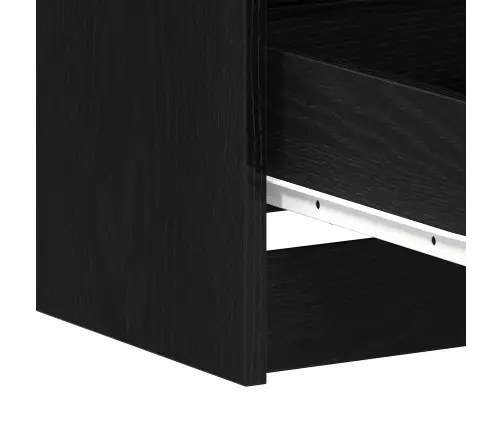 Galdi 2 Gabali Melna Ozola 140X50X76 Cm Inženierijas Koks Vidaxl