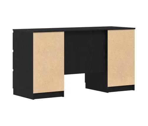 Galdi 2 Gabali Melna Ozola 140X50X76 Cm Inženierijas Koks Vidaxl