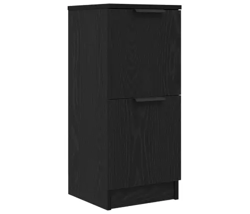 Sideboards 3 Gabali Melna Ozola Inženierijas Koks Vidaxl