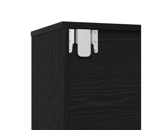 Grāmatu Plaukti 3 Gabali Melna Ozola 36X30X143 Cm Inženierijas Koks Vidaxl