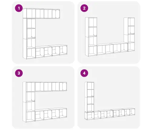 Grāmatu Plaukti 3 Gabali Melna Ozola 36X30X143 Cm Inženierijas Koks Vidaxl