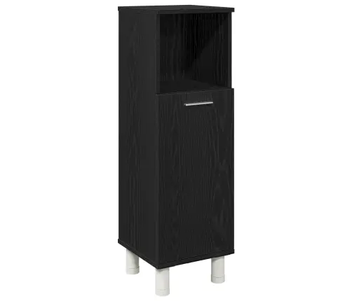 3 Daļu Vannas Istabas Mēbeļu Komplekts Melnā Ozola Inženierijas Koks Vidaxl